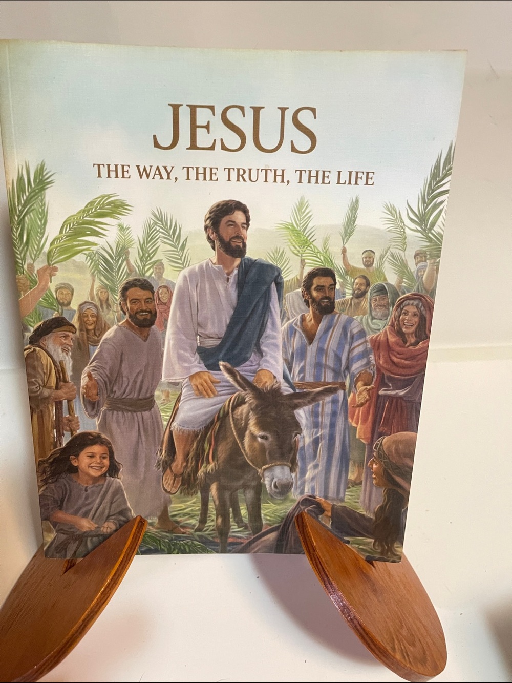 Jesus: The Way, The Truth, The Life Illustrated Booklet - White & Blue